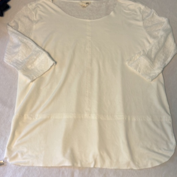 JOH apparel creamy white boxy top size M - Picture 9 of 9